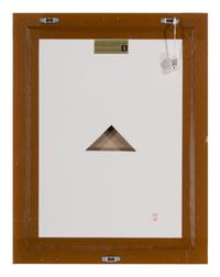 Zero Series, Version II, #4, 1990 and Man with Umbrella, 1988 (two works)