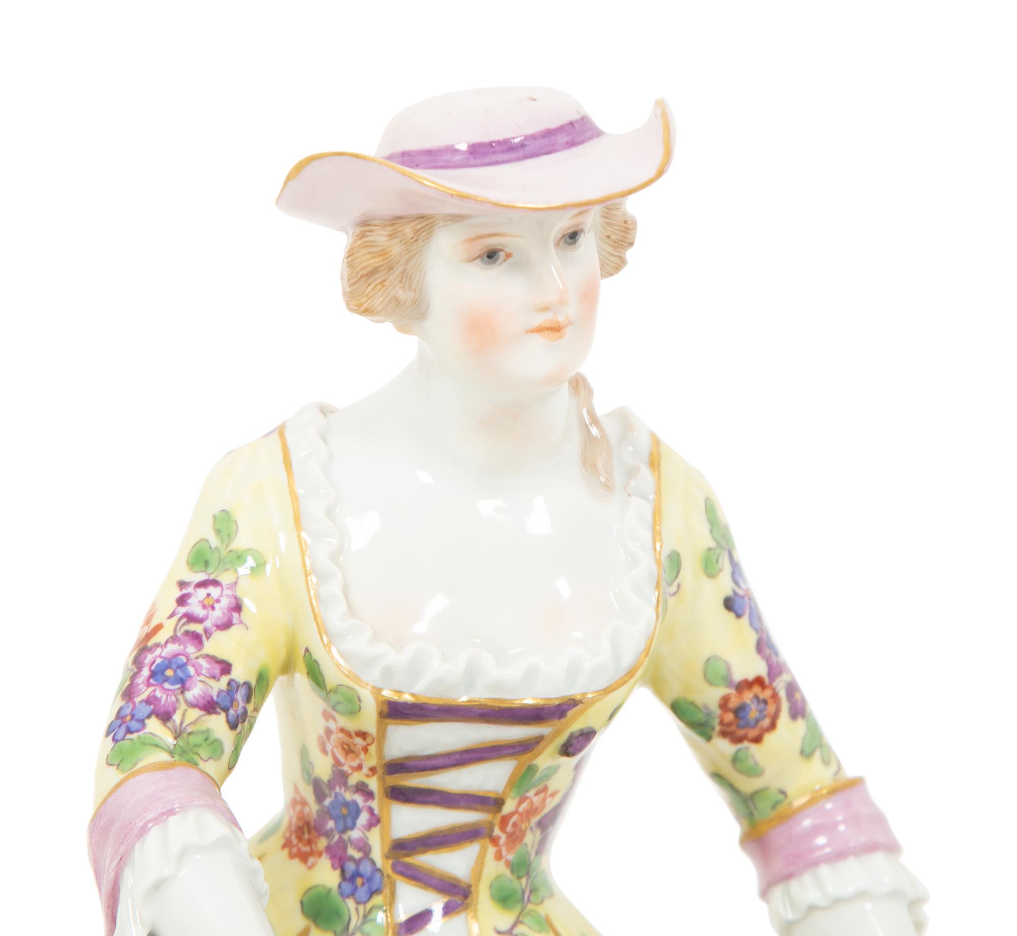 Two Dresden Porcelain Figurines