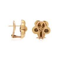 SAINT BY SARAH JANE, YELLOW GOLD FLOWER EARCLIPS