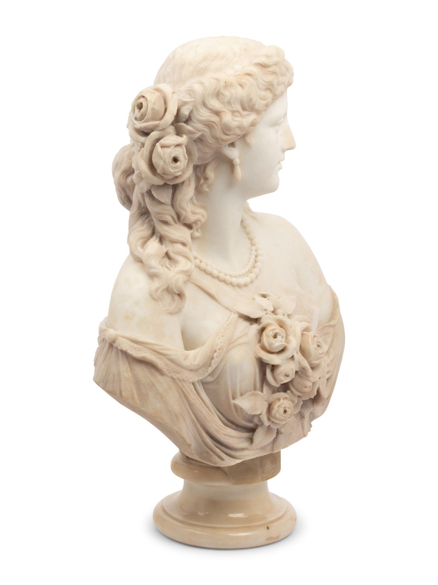 An Italian Marble Bust of a Lady