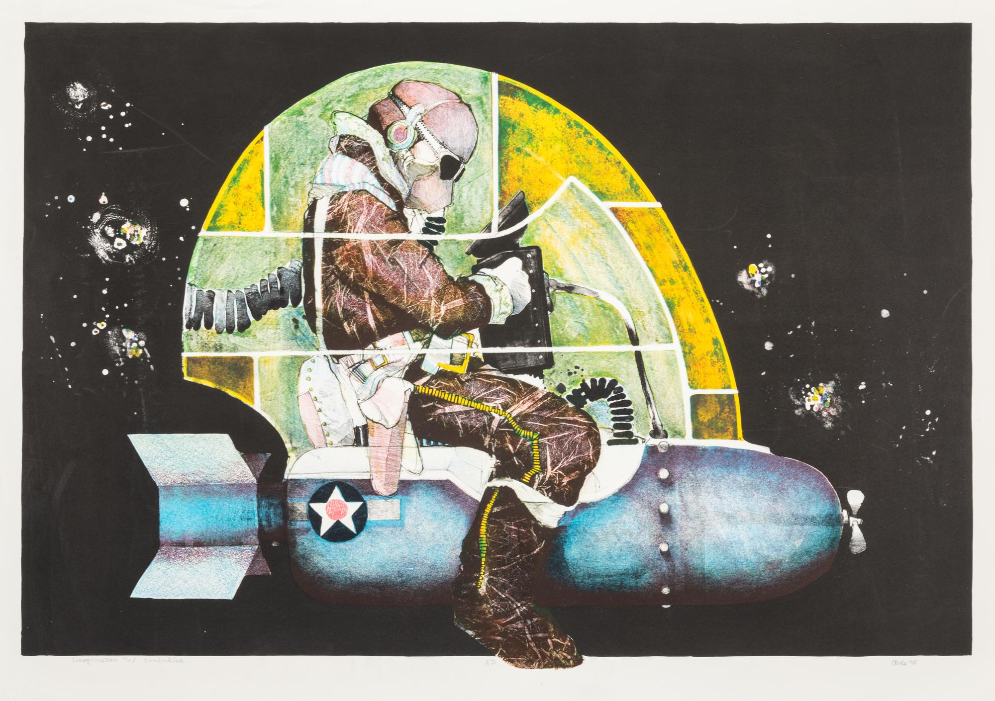 John L. Doyle, (American, 1939-2010), A group of eleven works from Sharpshooters, 1976, including Bombadier, Korea, Untitled, Continent