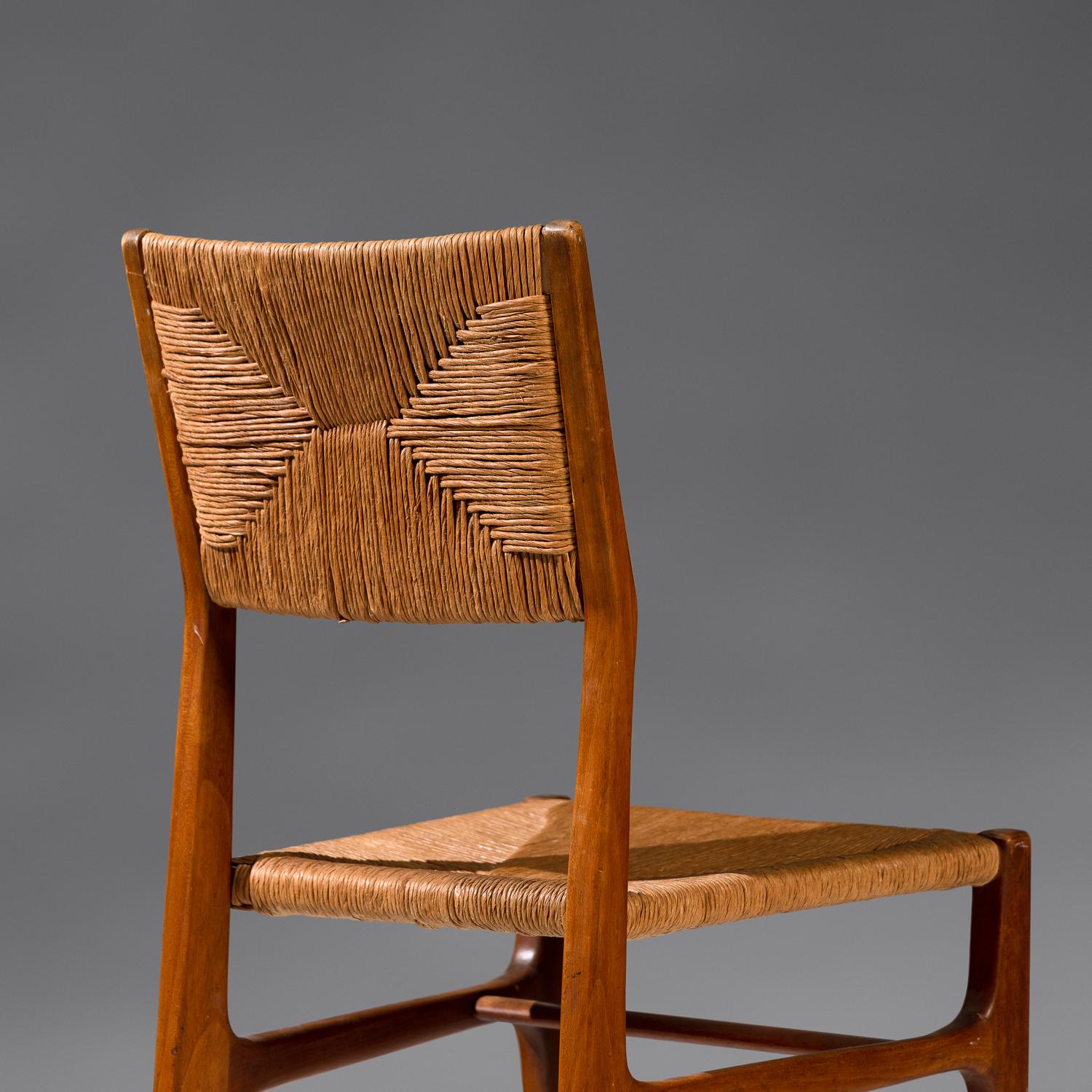 Pair of Leggera Hardwood Side Chairs, designed 1952 Cassina, Italy