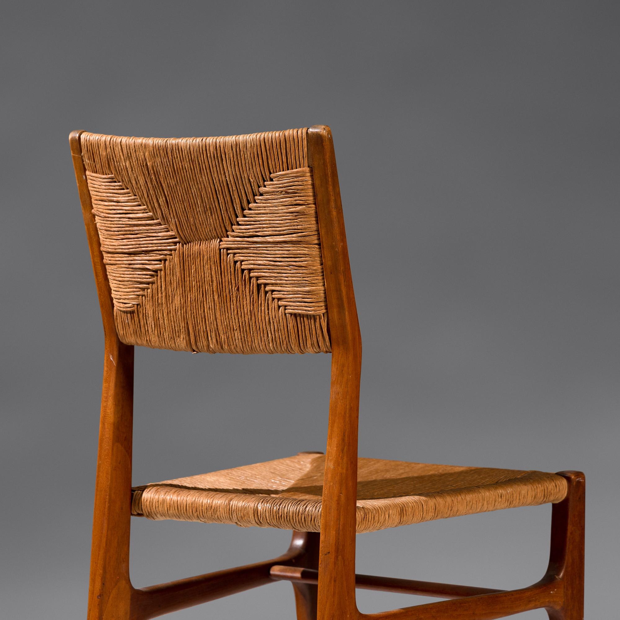 Pair of Leggera Hardwood Side Chairs, designed 1952 Cassina, Italy