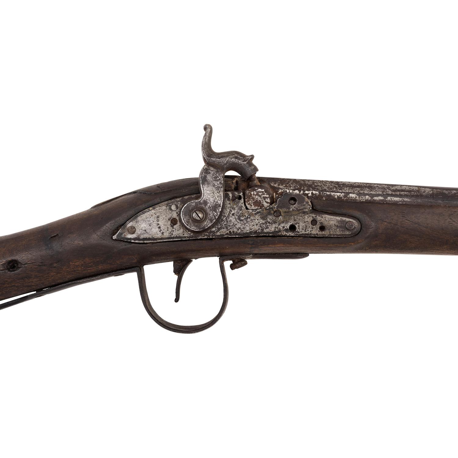 Percussion Altered British Board of Ordnance Marked Northwest Trade Gun by Morris