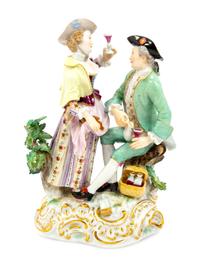 A Meissen Porcelain Courting Scene