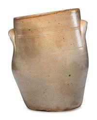 A Thomas Exby Six-Gallon Cobalt Decorated Stoneware Jug