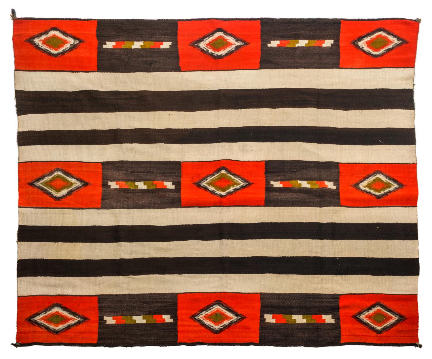 Navajo Second Phase Chief's Blanket 65 x 75 inches — Last Quarter 19th Century