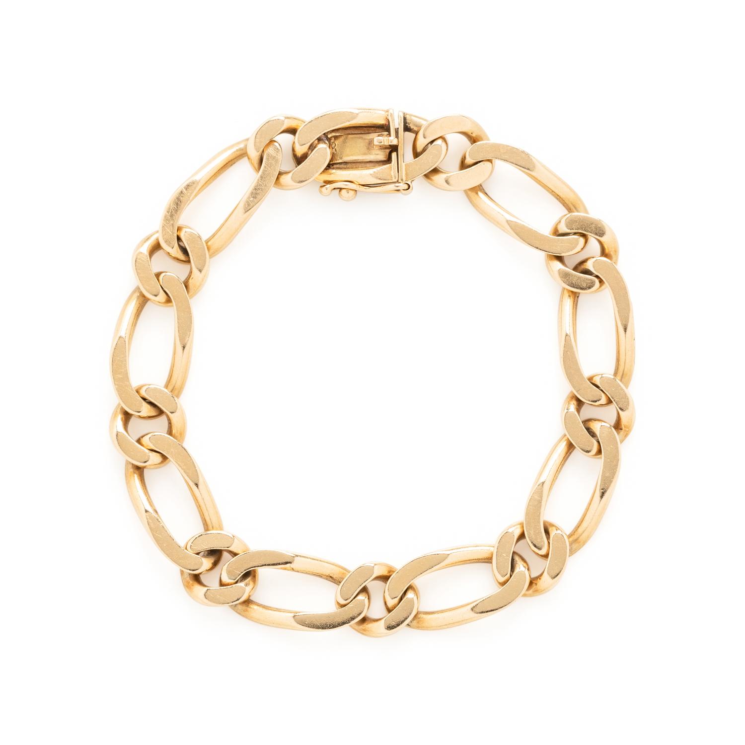 YELLOW GOLD LINK BRACELET
