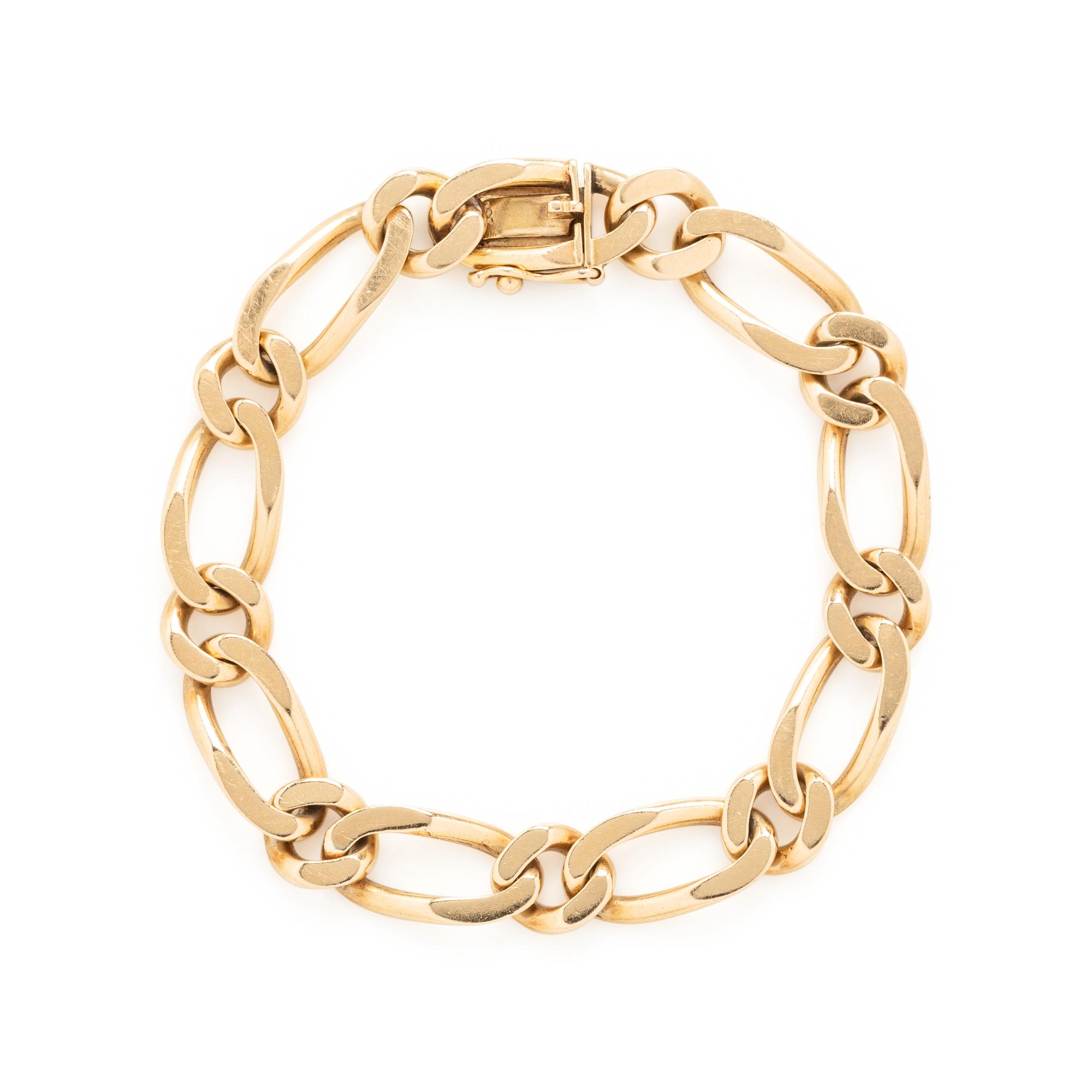 YELLOW GOLD LINK BRACELET