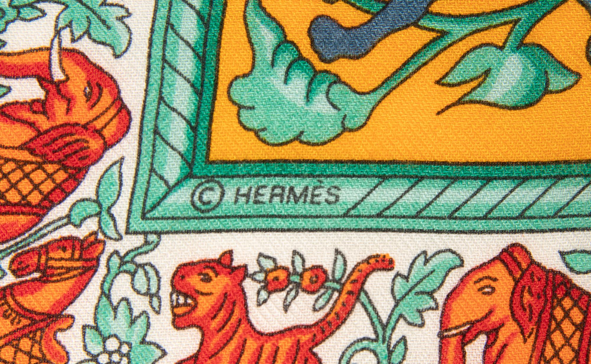 Hermès Cashmere/Silk Scarf