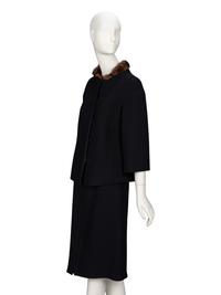 Prada, Mink-Collar Skirt Suit