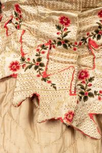 Two Mid-Victorian Items: Bodice and Quilted Petticoat, 1850-70s