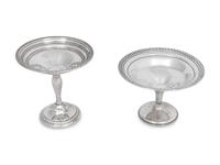 Two Silver Compotes