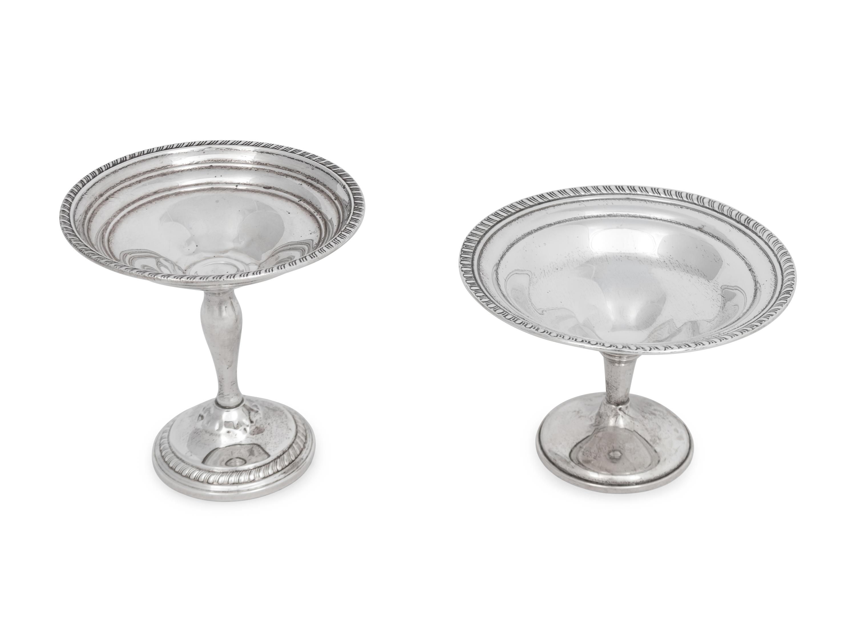 Two Silver Compotes