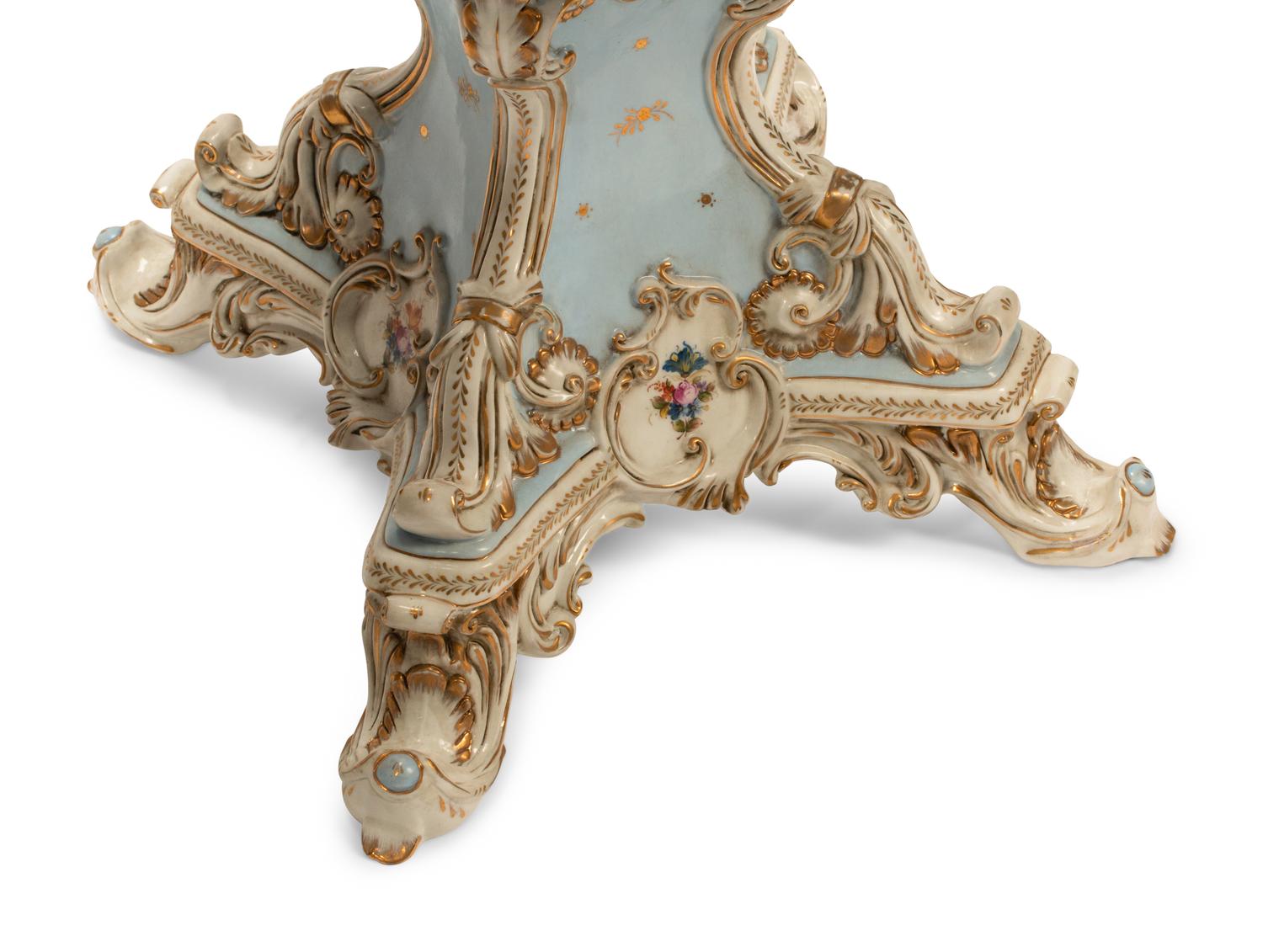 A Pair of German Porcelain Figural Compotes
