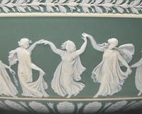 A Wedgwood Sage Green Jasperware Centerpiece Bowl