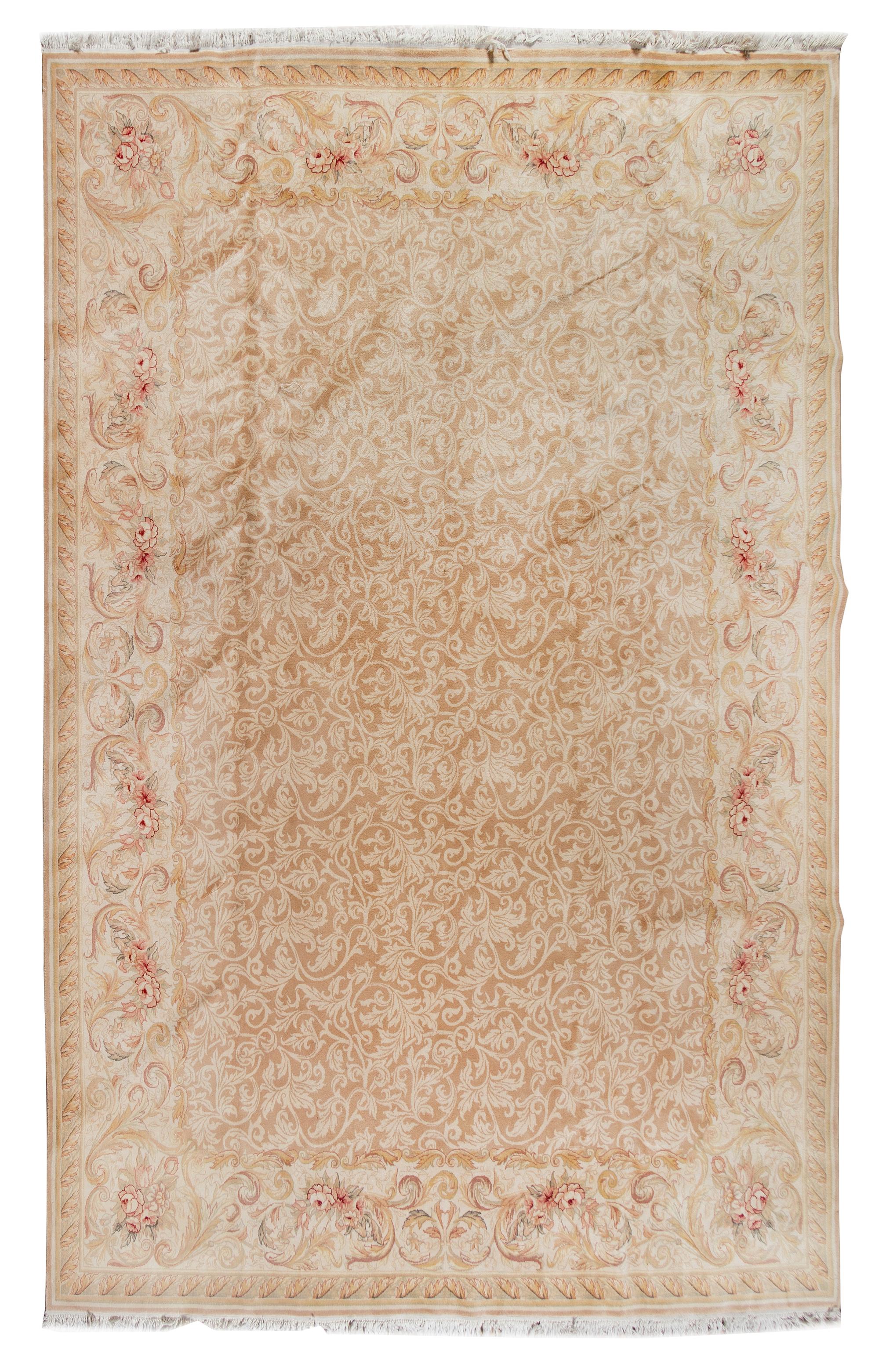 An Aubusson Style Wool Rug 12 feet 2 inches x 8 feet 11 inches. — SECOND HALF 20TH CENTURY