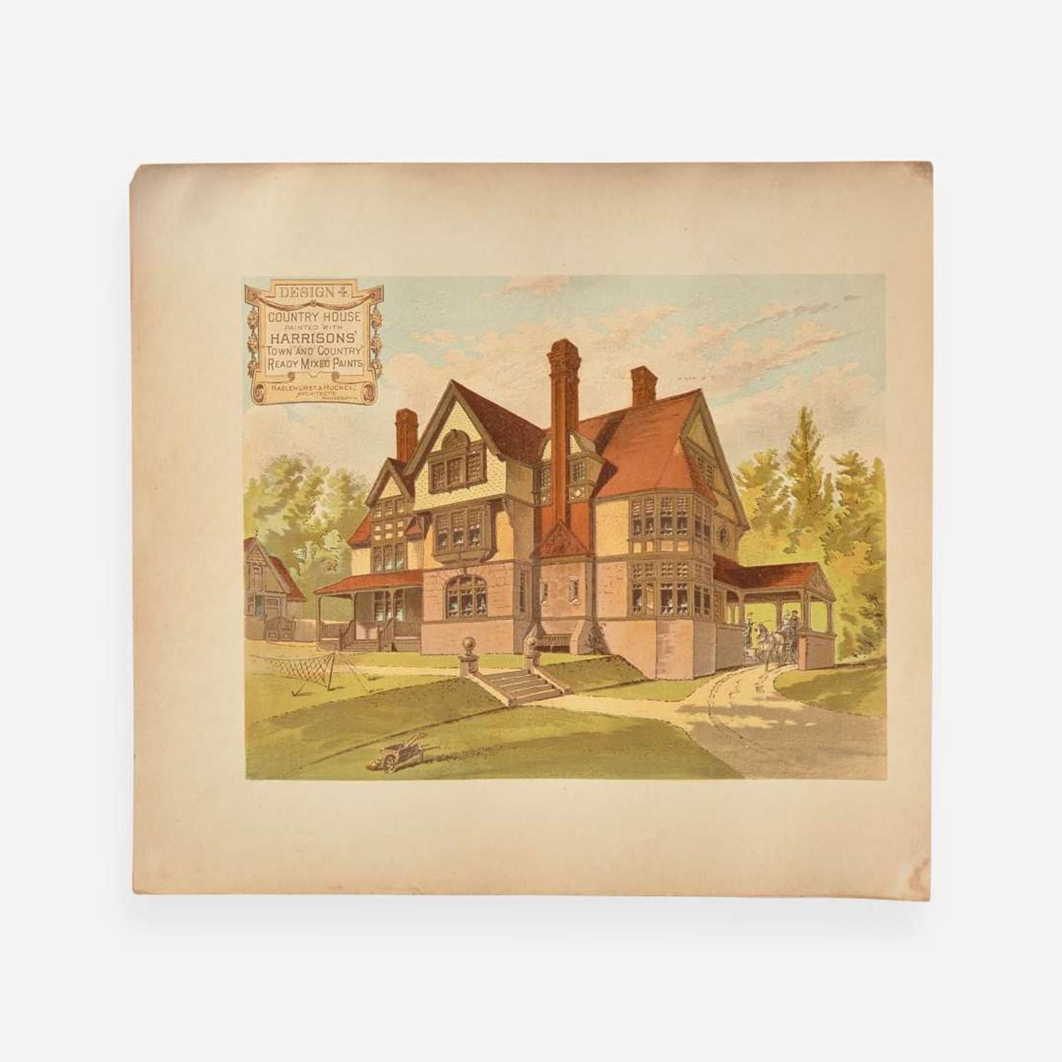 [Architecture] [Philadelphia] (Practical Illustrations of Various Combinations of Harrisons' "Town and Country" Ready Mixed Paints)