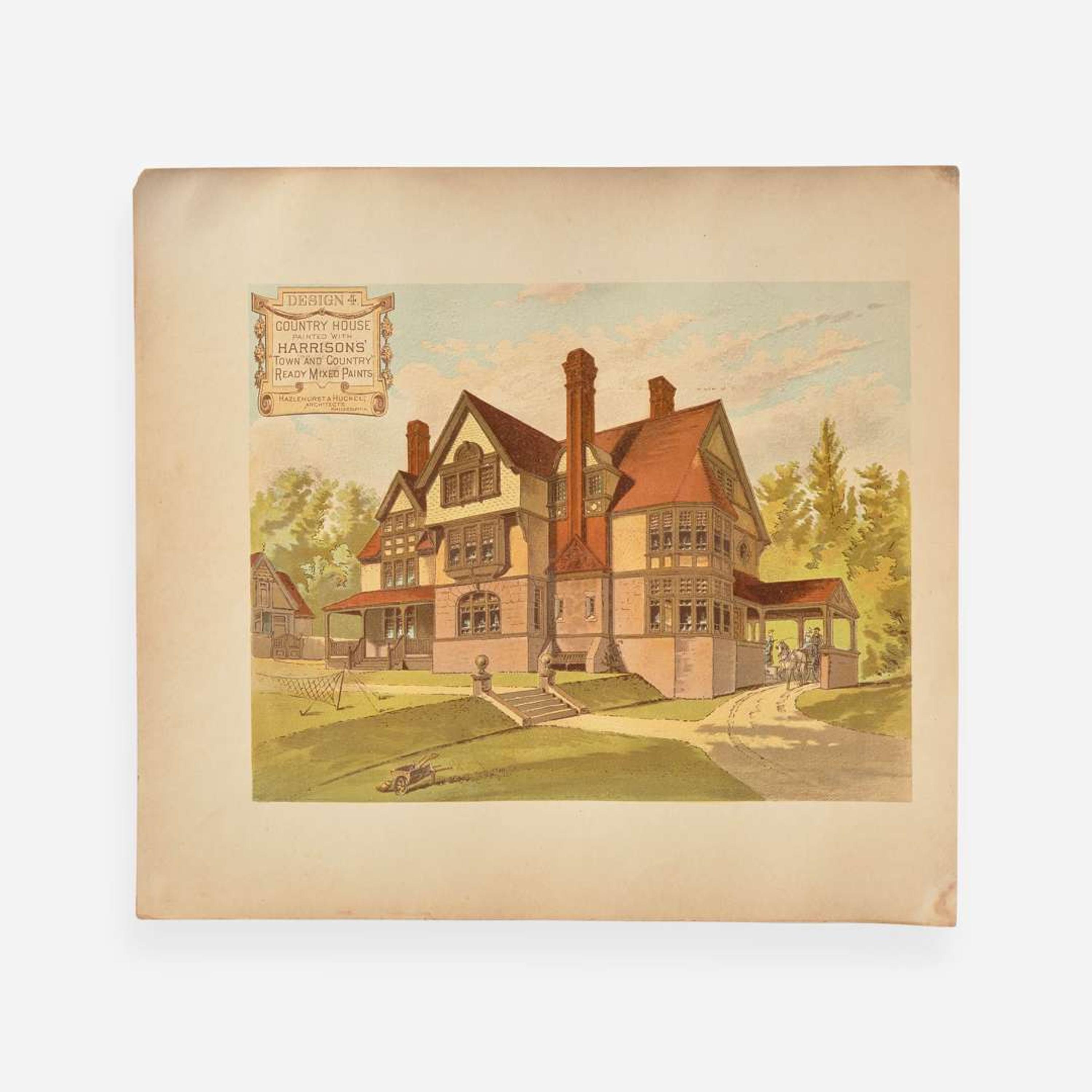 [Architecture] [Philadelphia] (Practical Illustrations of Various Combinations of Harrisons' "Town and Country" Ready Mixed Paints)