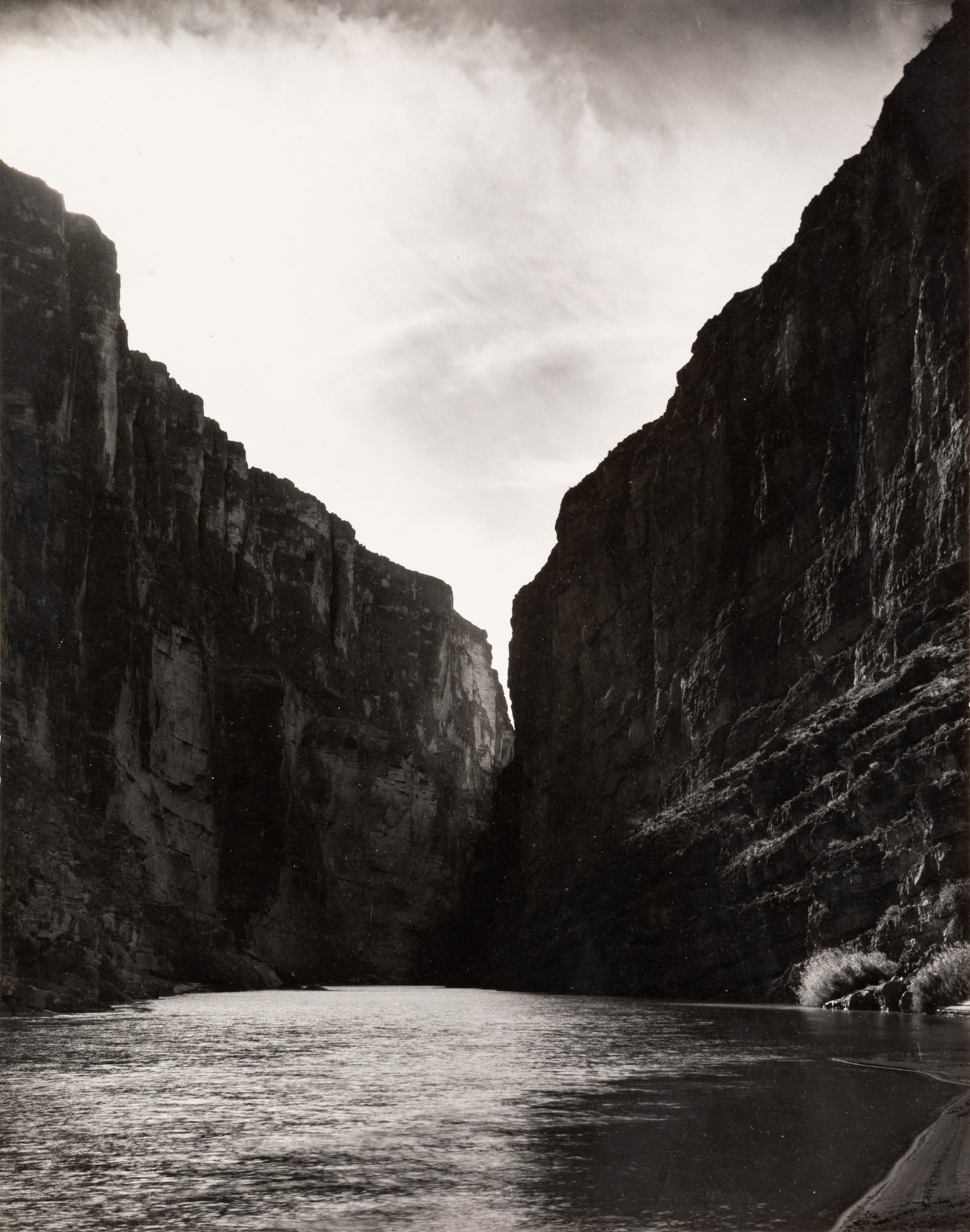 Laura Gilpin (1891-1979) Santa Elena Canyon, Big Bend National Park, Texas, 1946; and Untitled (Flowering Adams Needle Yucca,) nd