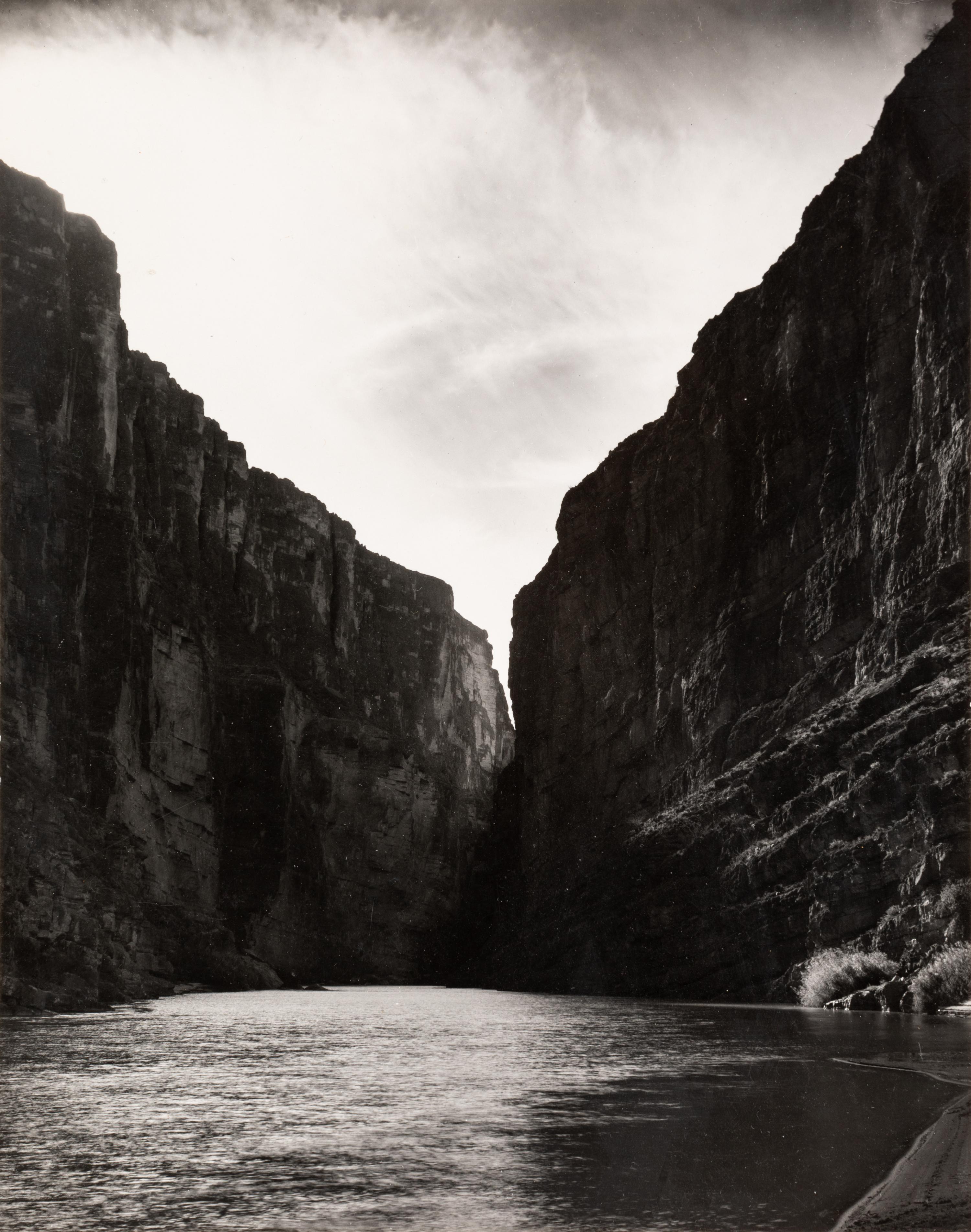 Laura Gilpin (1891-1979) Santa Elena Canyon, Big Bend National Park, Texas, 1946; and Untitled (Flowering Adams Needle Yucca,) nd