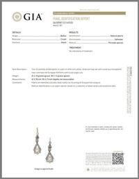ANTIQUE, NATURAL PEARL AND DIAMOND EARRINGS