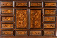 A Flemish Marquetry Cabinet on Stand