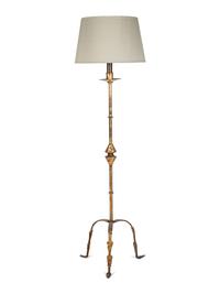 A Gilt Iron Floor Lamp