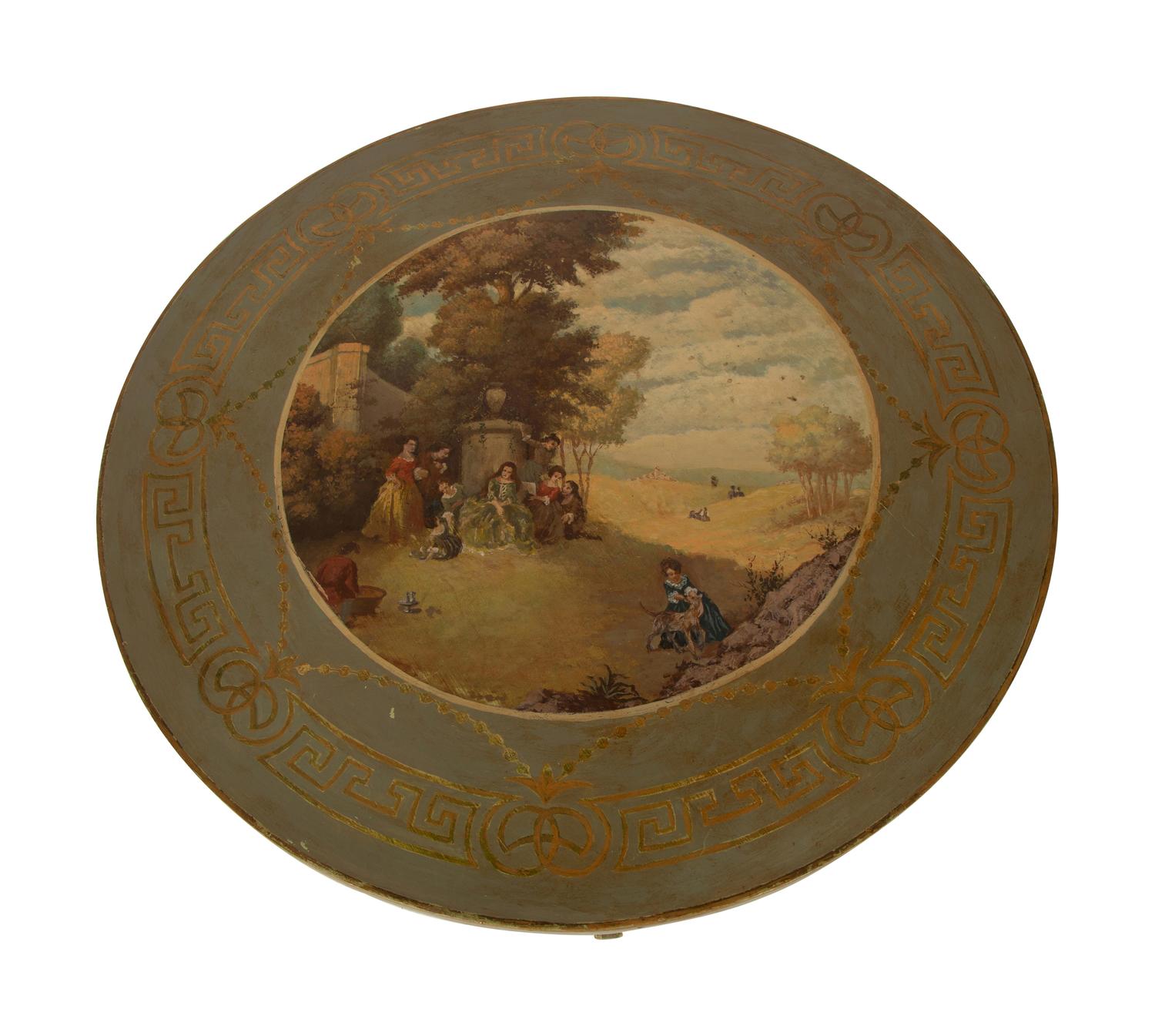 A Continental Painted Side Table
