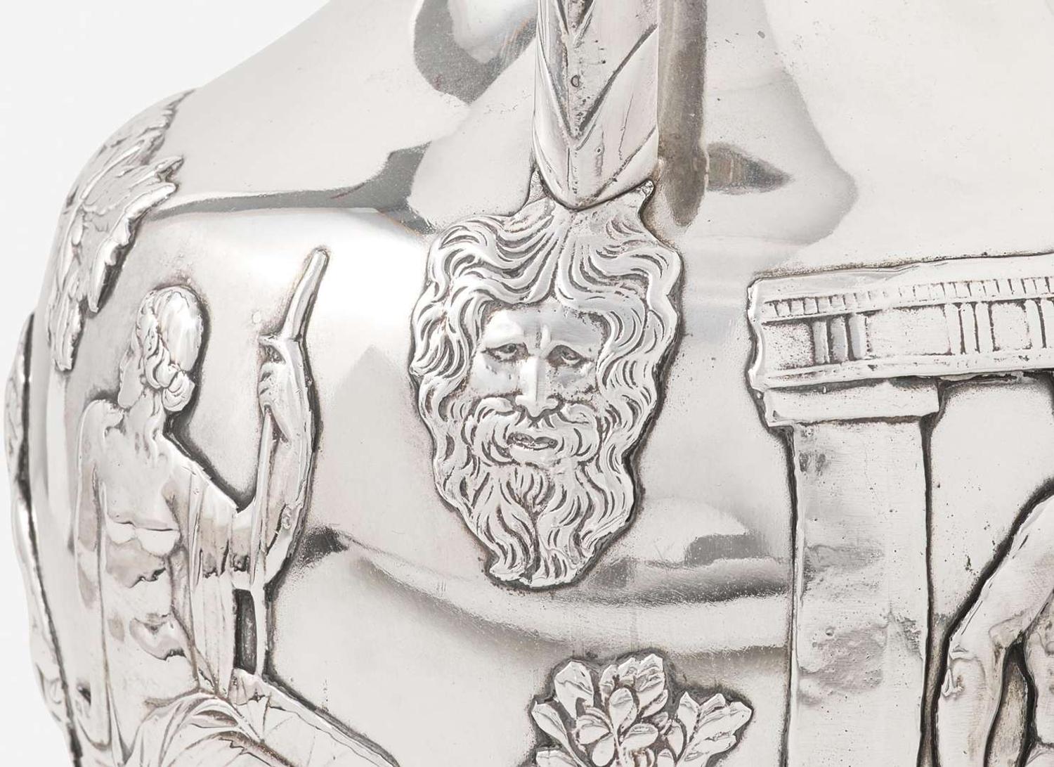 An English Silverplate Portland Vase, UK, circa 1900