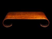 A Rosewood Scroll-Form Stand