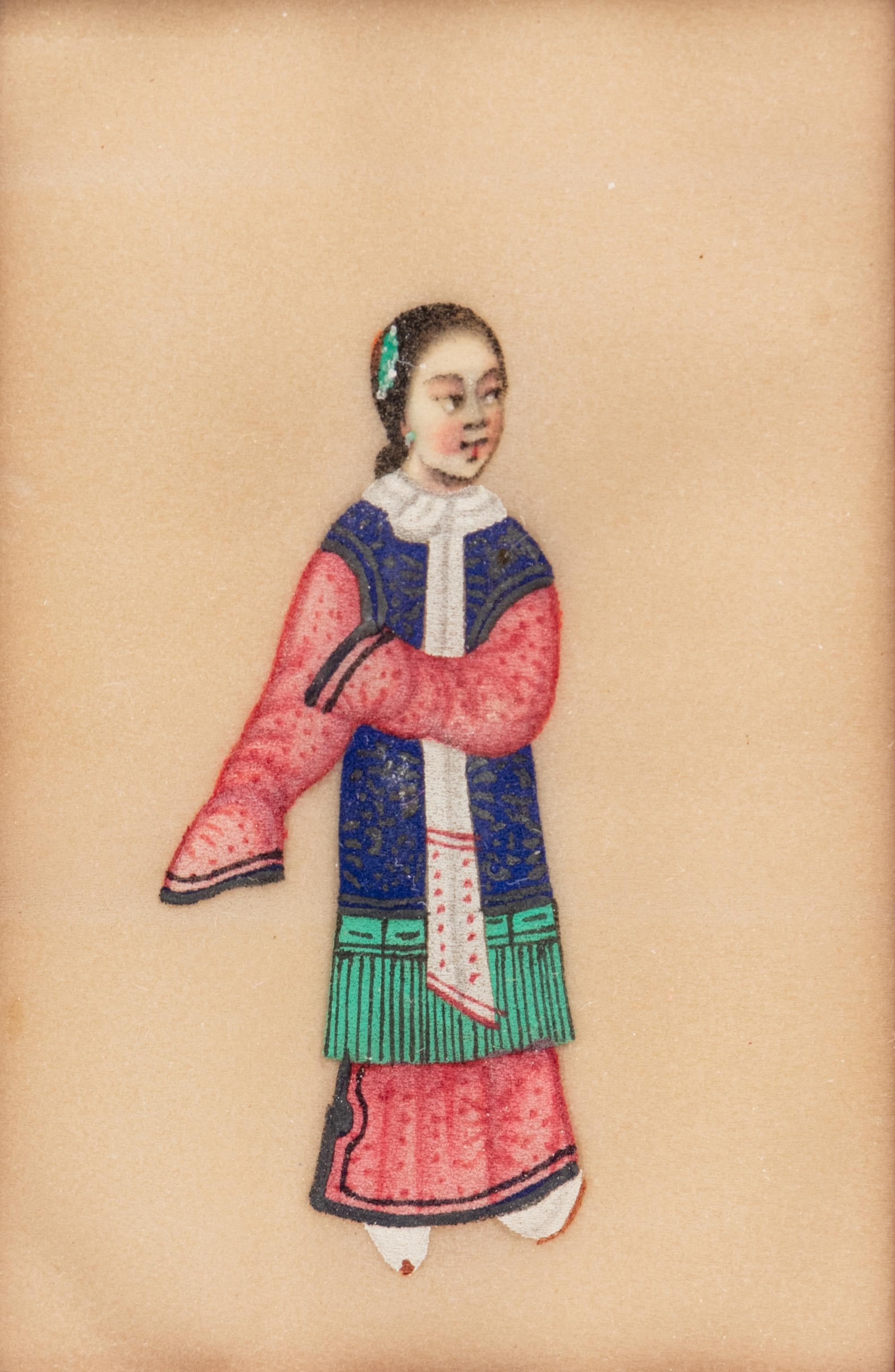 Eight Chinese Export Pith Paintings