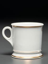 A Fire Chief's Porcelain Occupational Shaving Mug Belonging to Charles Higham