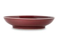 A Copper Red Glazed Porcelain Dish