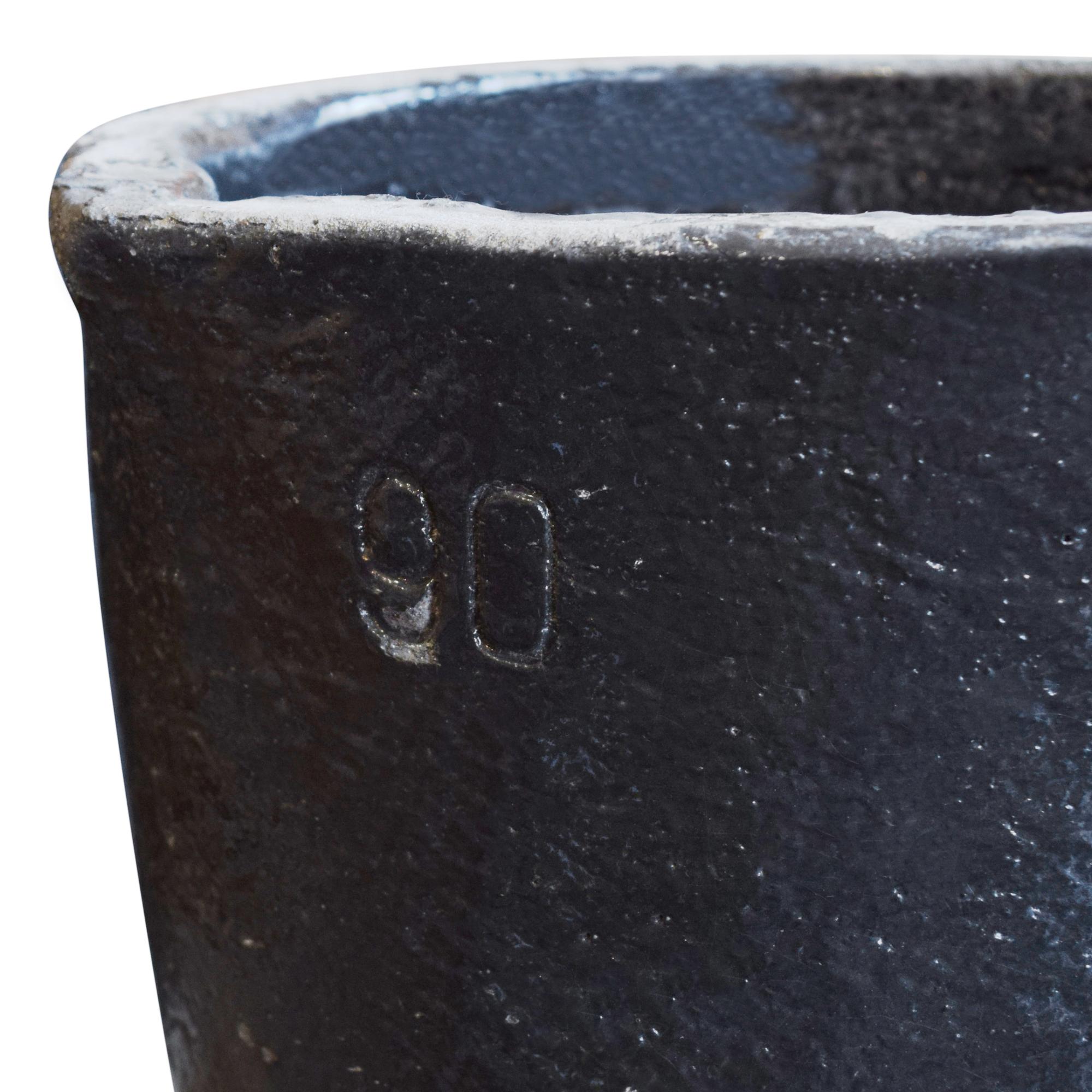 A Graphite Smelting Vessel 12" W x 12.5" D x 15" H — Germany, Early 20th Century