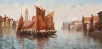 H. Thomas, (American, 19th Century), On the Danube