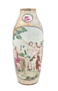 A Chinese Export Porcelain Vase, Height 9 1/2 inches.