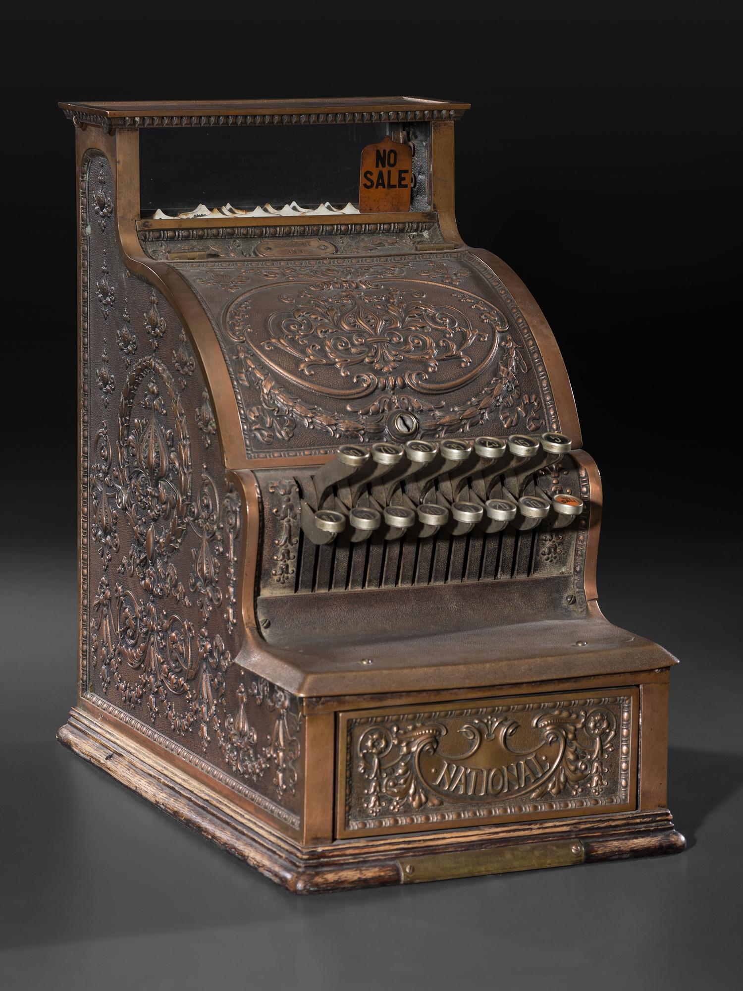 A Brass National Cash Register, Model No. 311