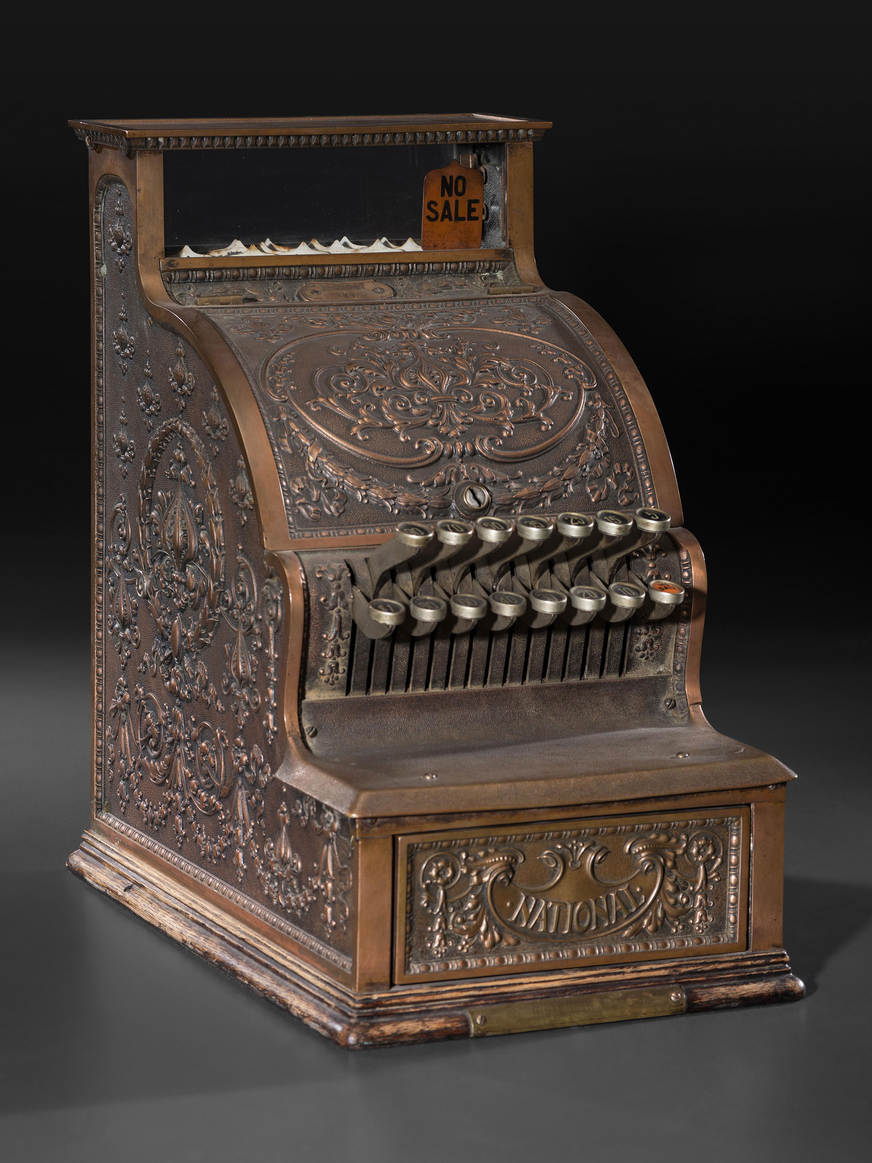 A Brass National Cash Register, Model No. 311