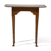 A Queen Anne Style Tiger Maple Porringer Top Tea Table