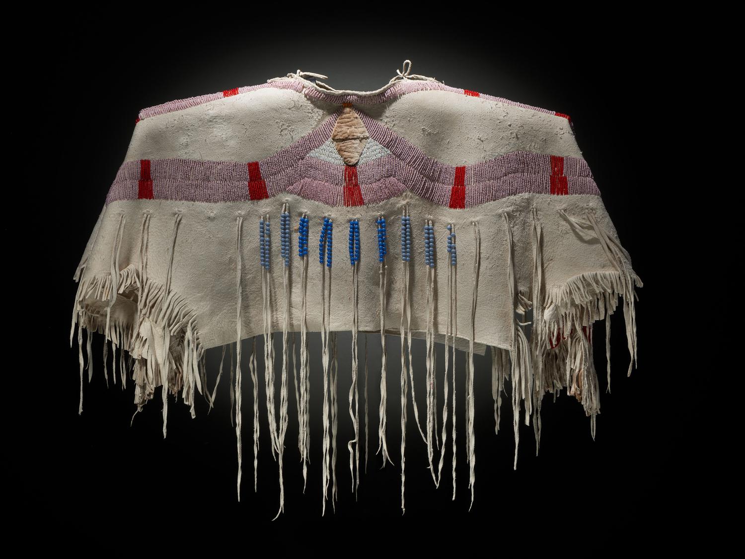 Plateau Beaded Hide Dress Yoke