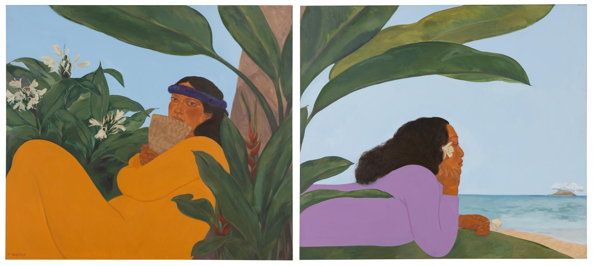 Walk Across the Sea (diptych)