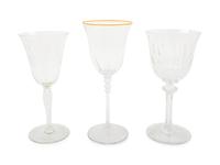 Five St. Louis Cut Glass Stems