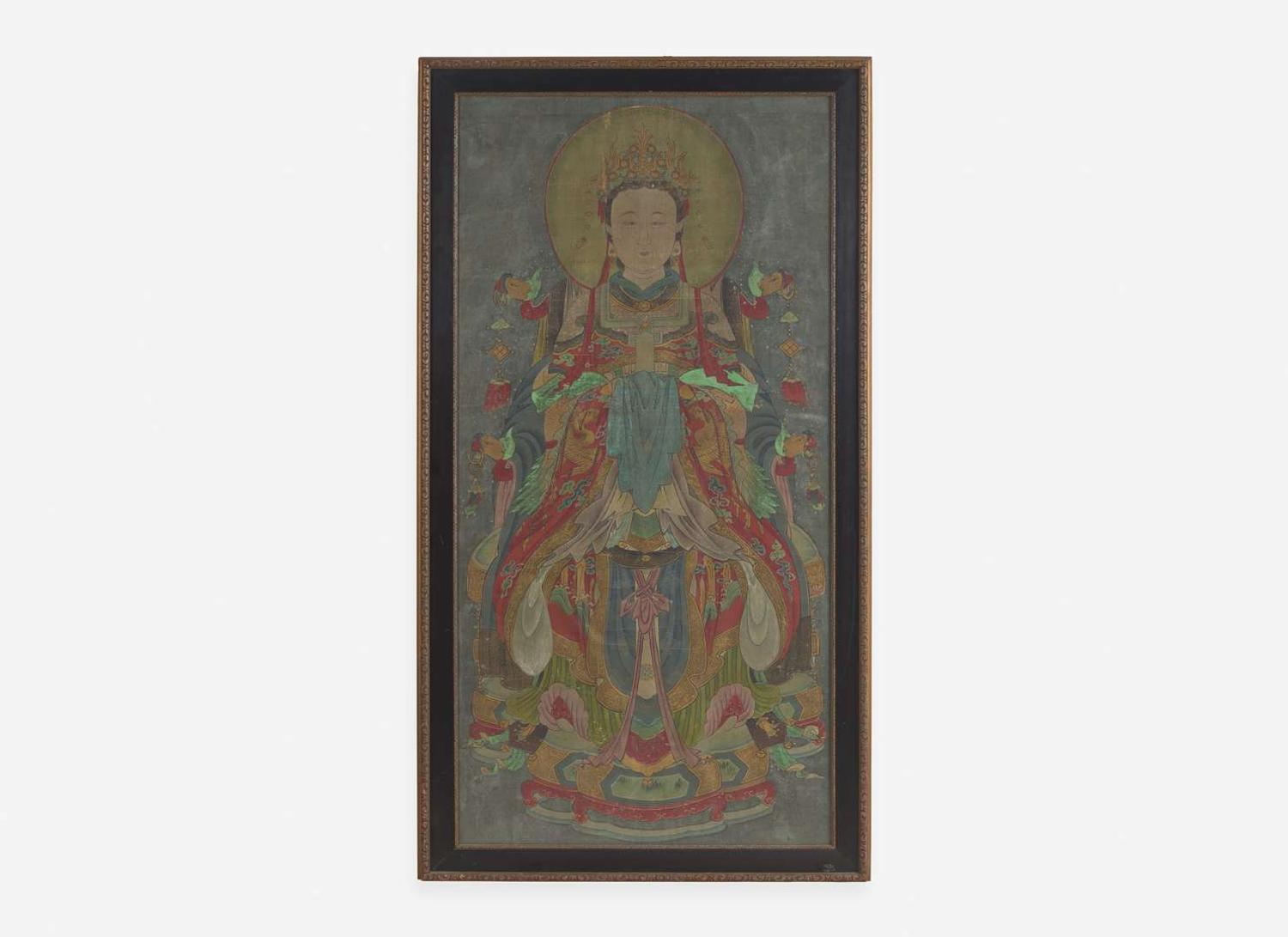 Chinese School, 18th century or earlier, A Female Daoist Immortal 道教女史像 十八世紀或更早