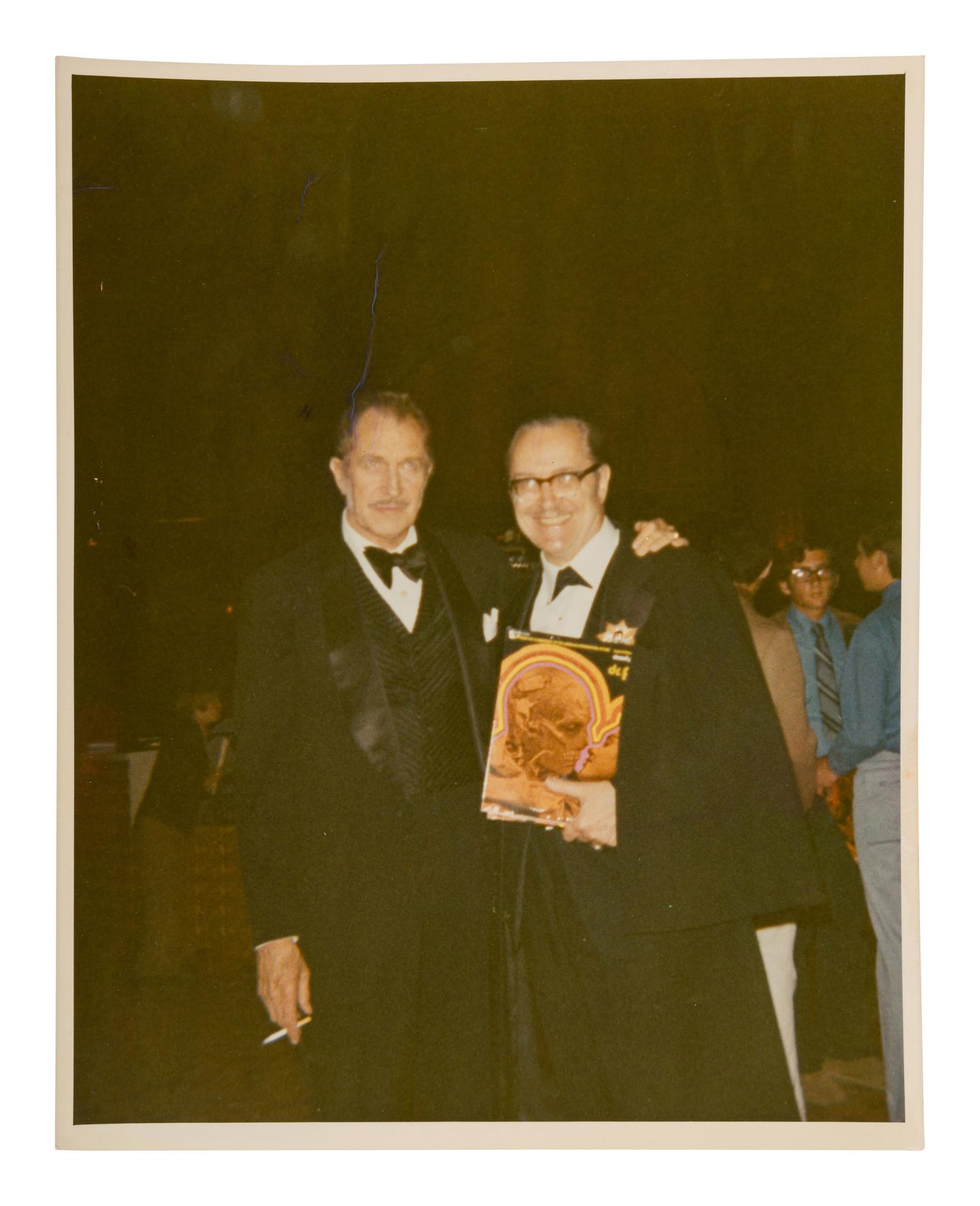 [ACKERMAN, FORREST J. (1916-2008)]. A large archive of photographs from the personal collection of Forrest J. Ackerman, including many inscribed photographs from various authors and celebrities.