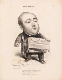 Benjamin Roubaud, (French, 1811-1847), A group of five works: Gavarni, Alphonse Kari, Bérat, Théophile Gautier, and Nodier