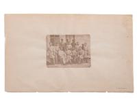 [CIVIL WAR]. Albumen photograph of General James E. Slaughter and staff featuring uniformed African American men. Ca 1860s.