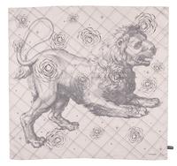 A Chanel Pale Pink Silk Scarf, 34" x 34".