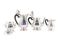 A French Silver Four-Piece Tea and Coffee Service