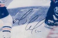 A Group of Hockey Hall of Fame Signed Autographs Featuring Wayne Gretzky and Mario Lemieux